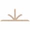 Ekena Millwork Richland Smooth Timber Gable Bracket, Douglas Fir, 108"W x 45"H x 1 1/2"D x 5 1/2"F, 10/12 Pitch GBW108X45X0206RIC00SDF - alternate 1